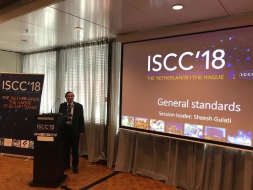 Sheesh Gulati chairing session at ISCC'18